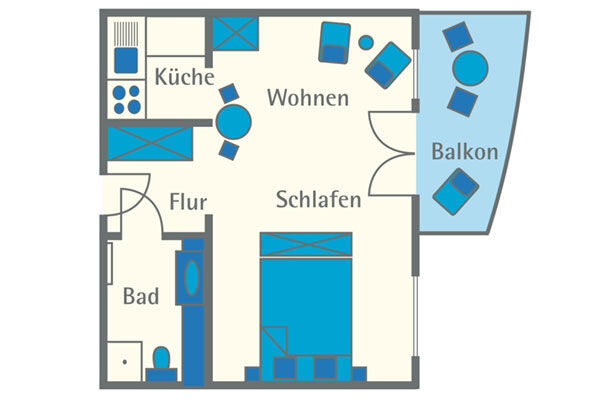 Koupelna a kuchyň – Apartmán Sonnenanbeter (Fotografie 1)